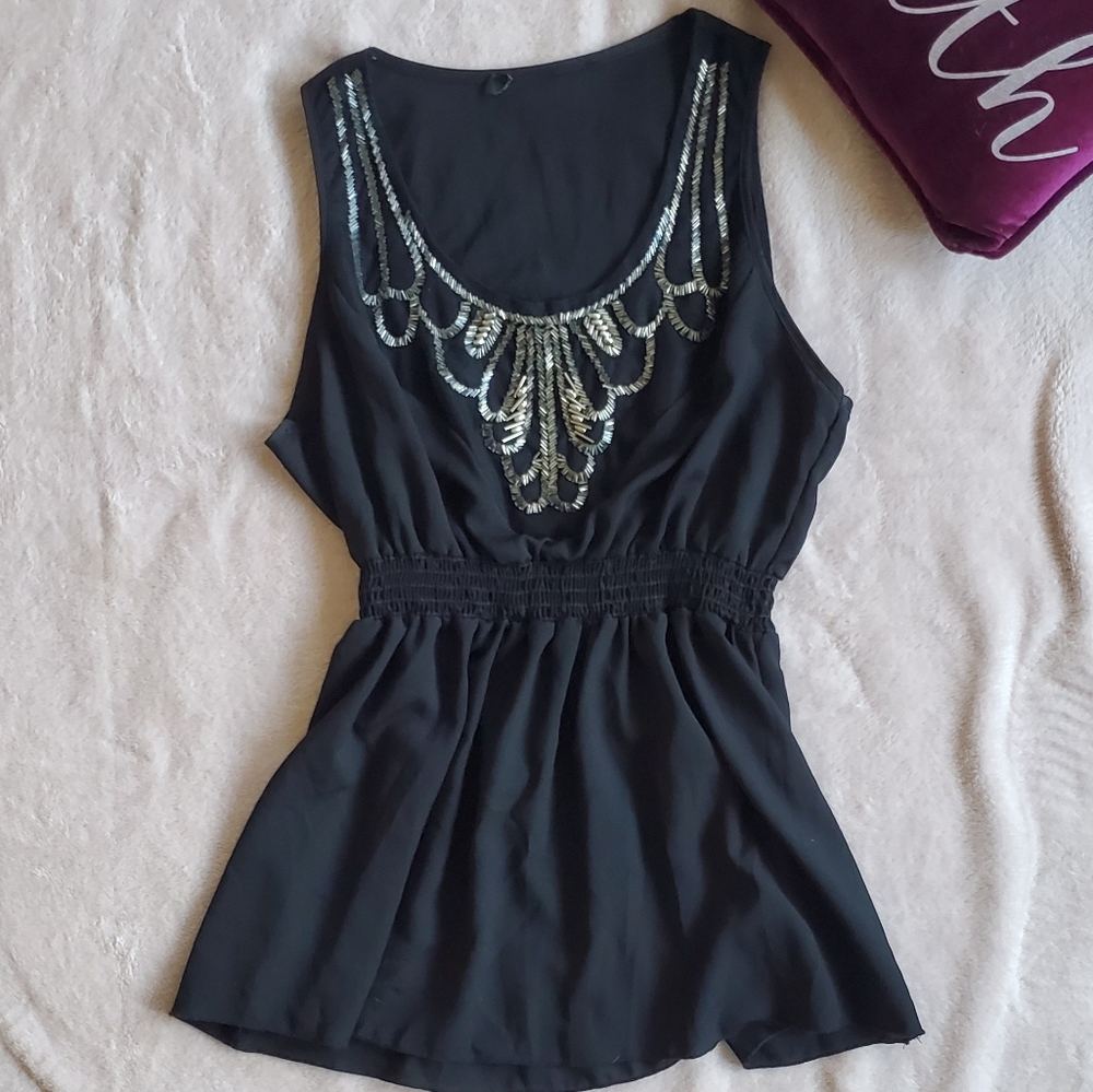 EUC Beaded top